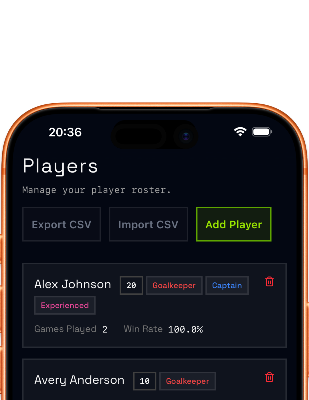 App UI preview slide 2