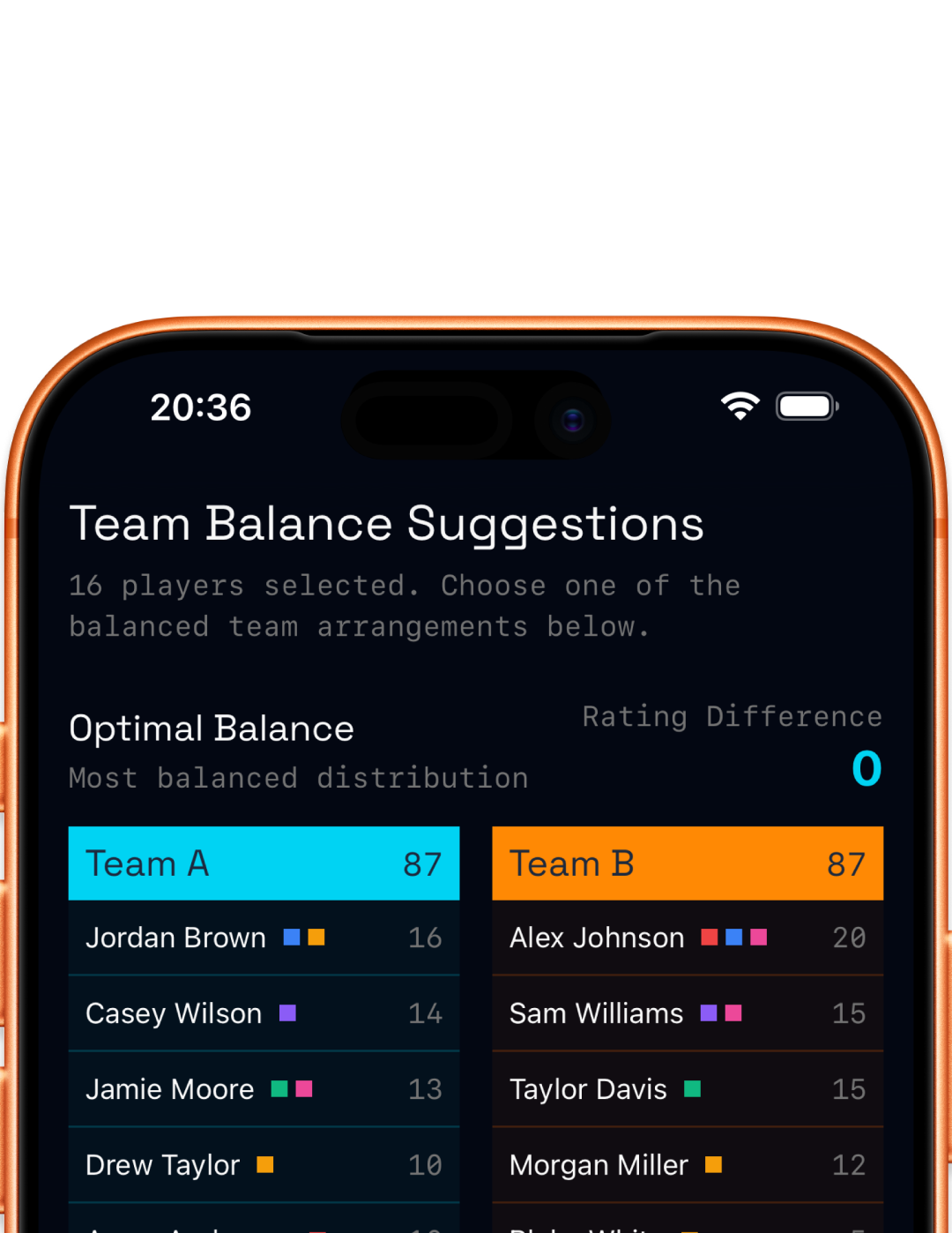 App UI preview slide 3