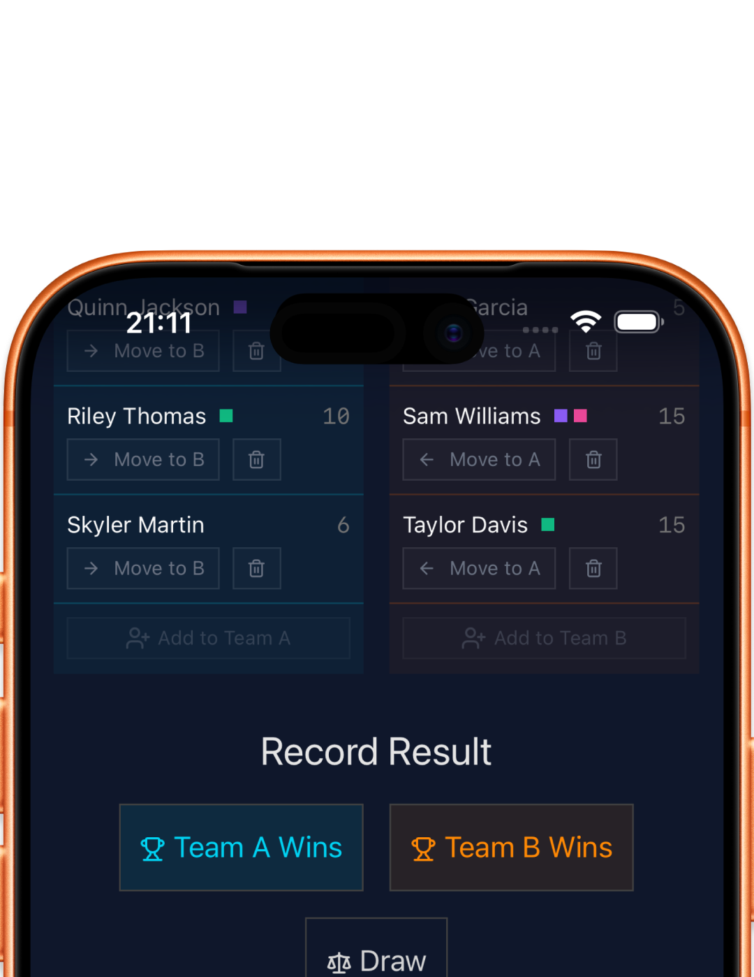 Voorbeeldslide van app-UI 4